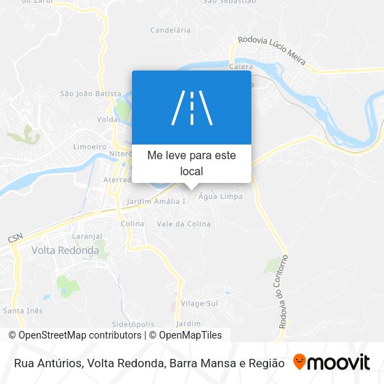 Rua Antúrios mapa