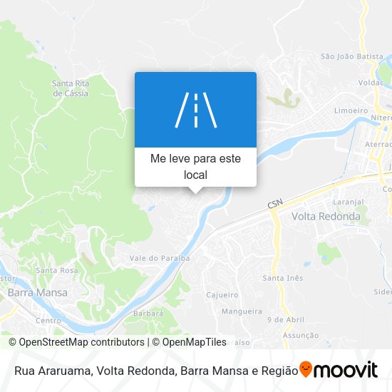 Rua Araruama mapa