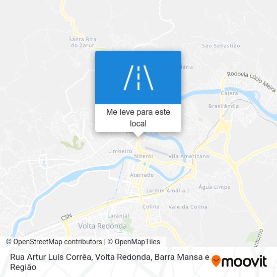 Rua Artur Luís Corrêa mapa