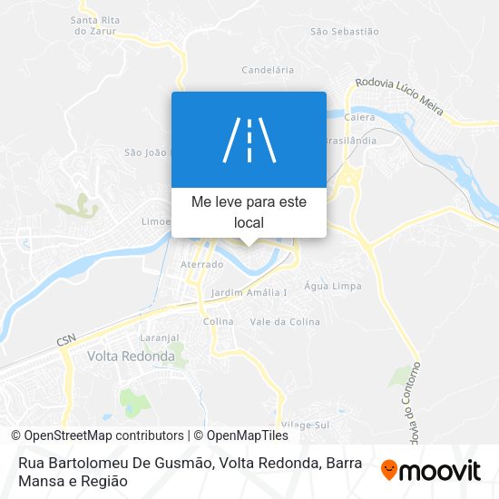 Rua Bartolomeu De Gusmão mapa