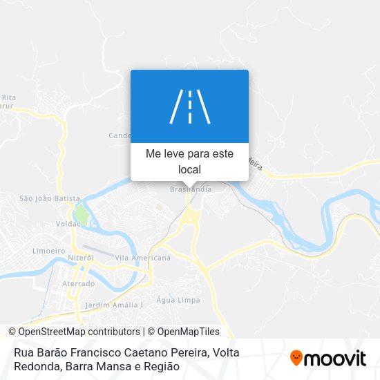 Rua Barão Francisco Caetano Pereira mapa