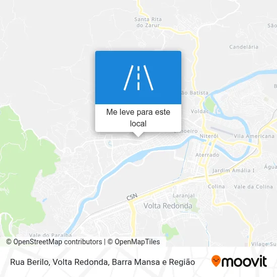 Rua Berilo mapa