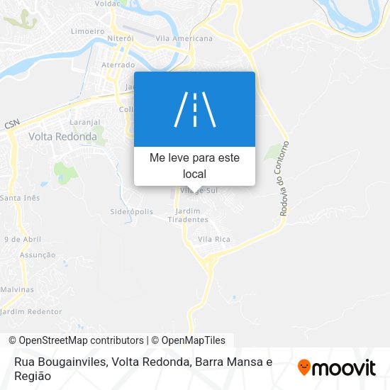 Rua Bougainviles mapa