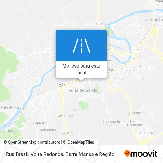 Rua Brasil mapa
