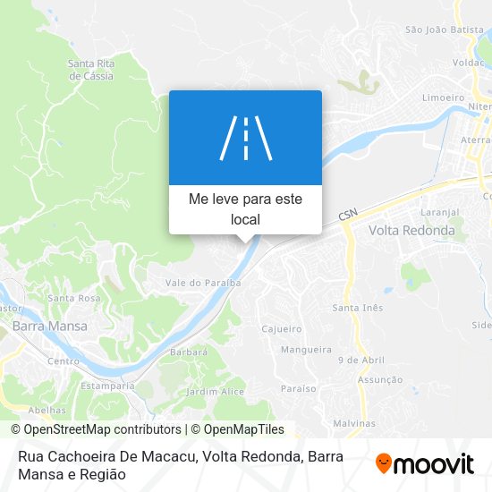 Rua Cachoeira De Macacu mapa