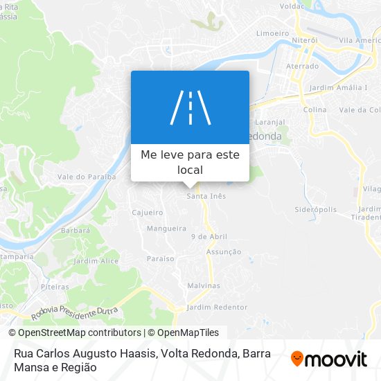 Rua Carlos Augusto Haasis mapa