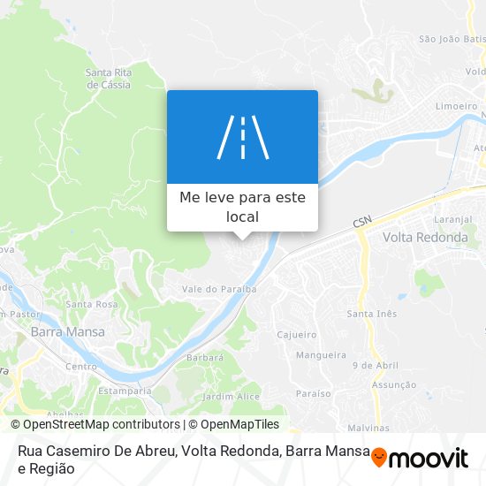 Rua Casemiro De Abreu mapa