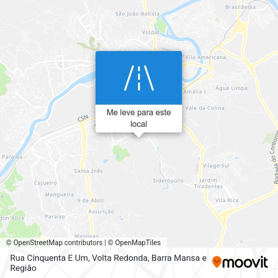 Rua Cinquenta E Um mapa