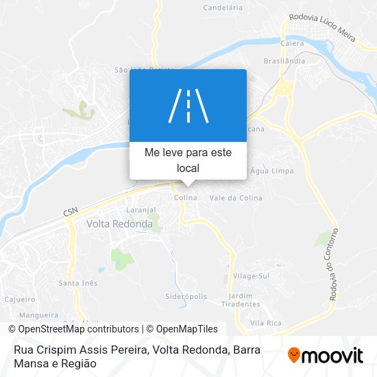 Rua Crispim Assis Pereira mapa