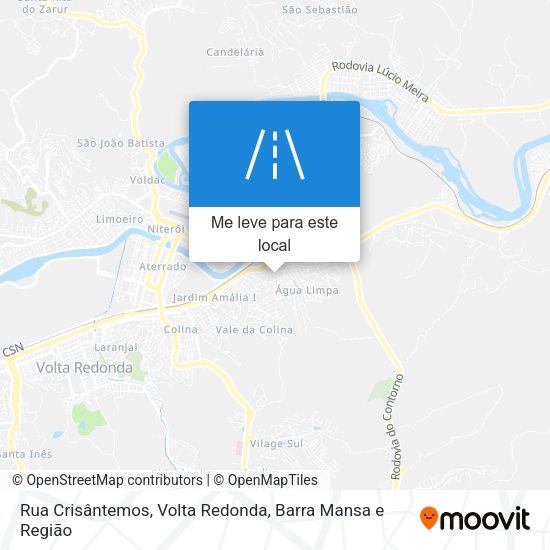 Rua Crisântemos mapa