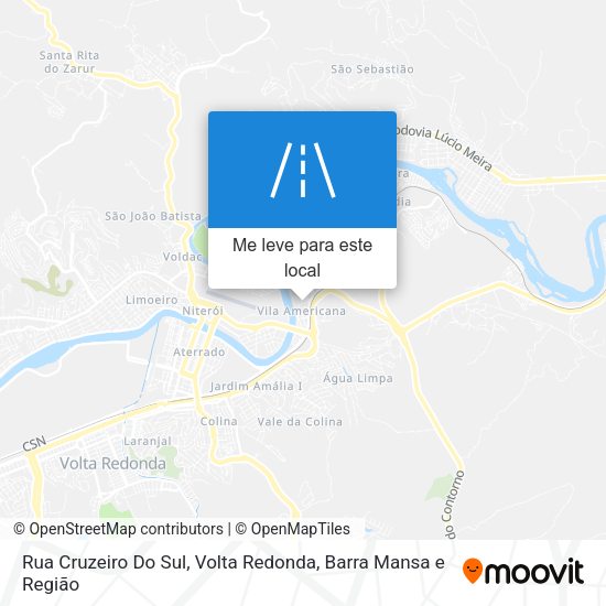 Rua Cruzeiro Do Sul mapa