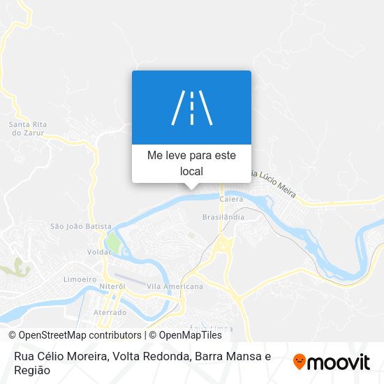 Rua Célio Moreira mapa
