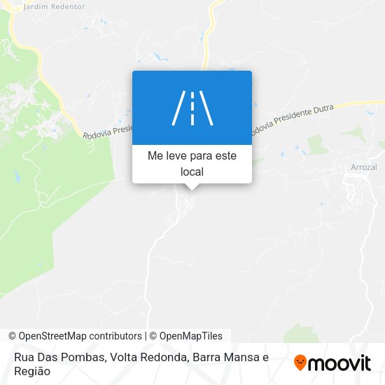 Rua Das Pombas mapa