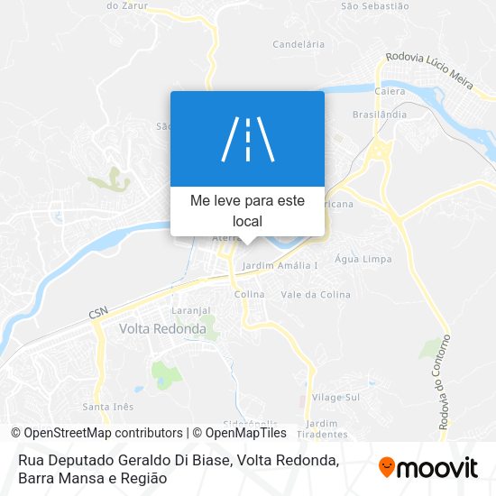 Rua Deputado Geraldo Di Biase mapa