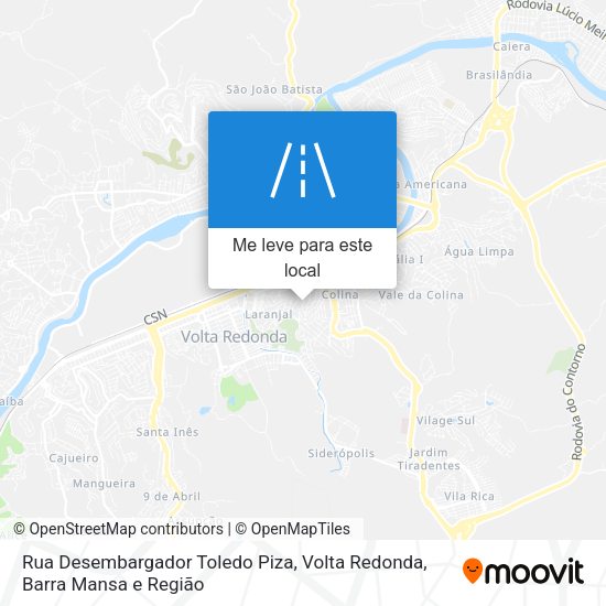 Rua Desembargador Toledo Piza mapa