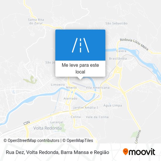 Rua Dez mapa