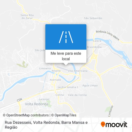Rua Dezesseis mapa