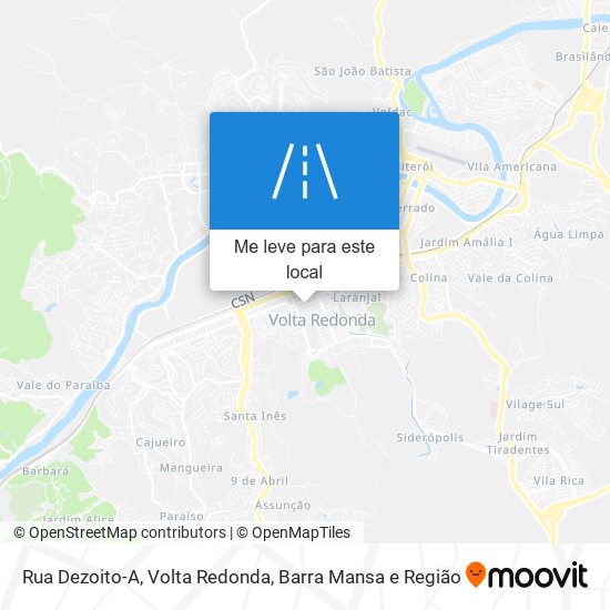 Rua Dezoito-A mapa