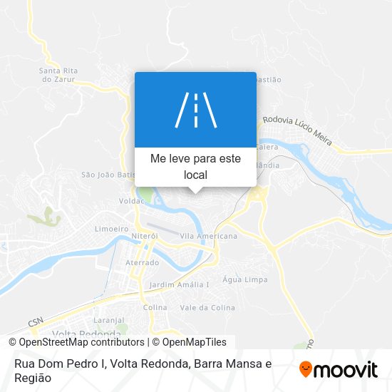 Rua Dom Pedro I mapa