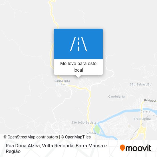Rua Dona Alzira mapa