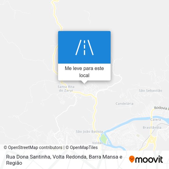 Rua Dona Santinha mapa