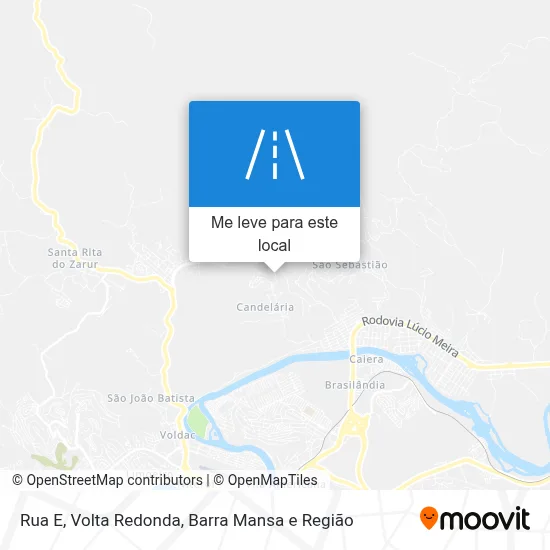 Rua E mapa