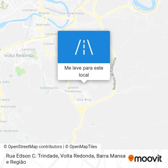 Rua Edson C. Trindade mapa