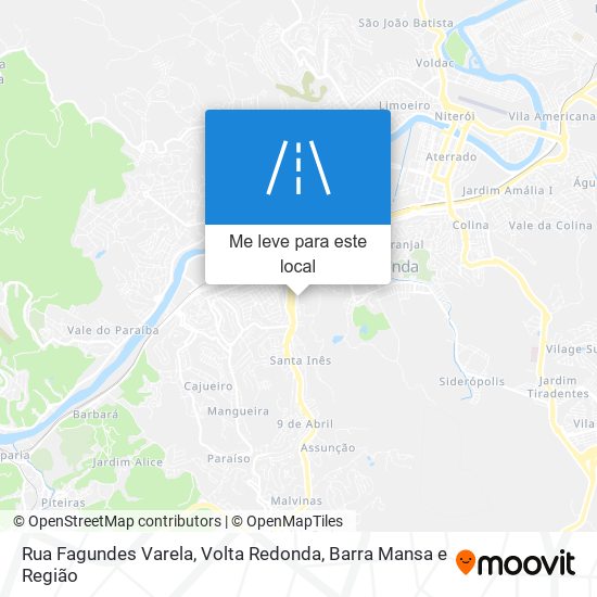 Rua Fagundes Varela mapa