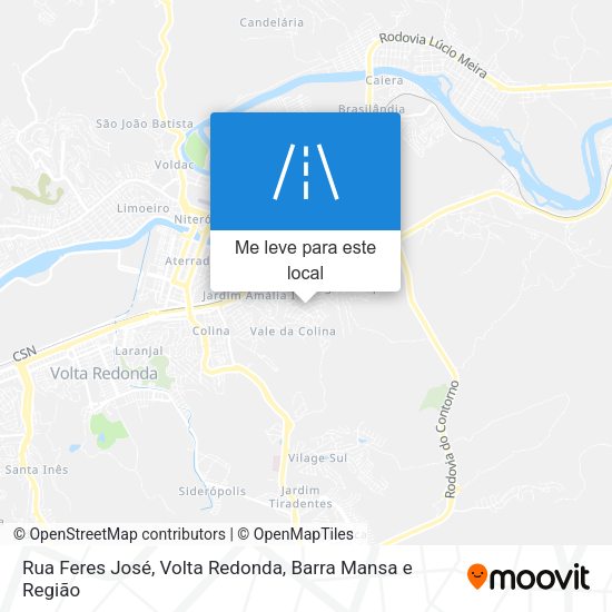 Rua Feres José mapa