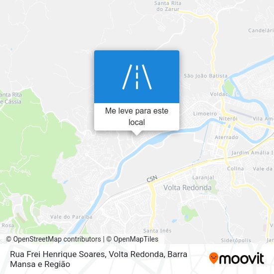 Rua Frei Henrique Soares mapa