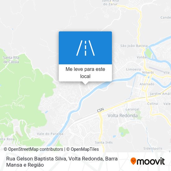 Rua Gelson Baptista Silva mapa