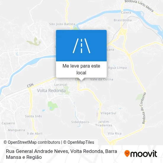 Rua General Andrade Neves mapa