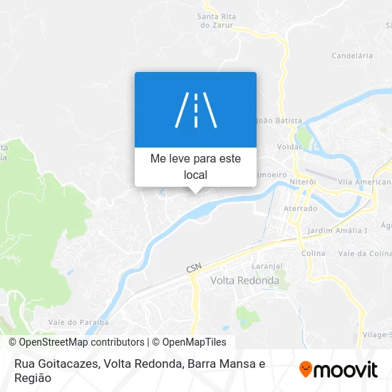 Rua Goitacazes mapa