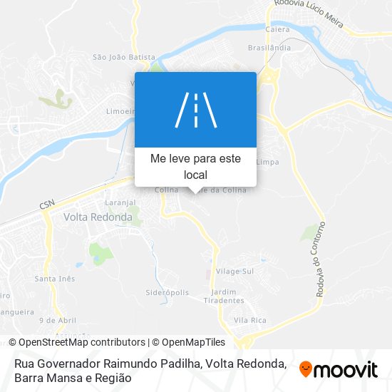 Rua Governador Raimundo Padilha mapa