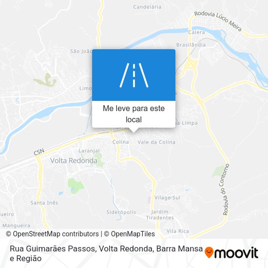 Rua Guimarães Passos mapa