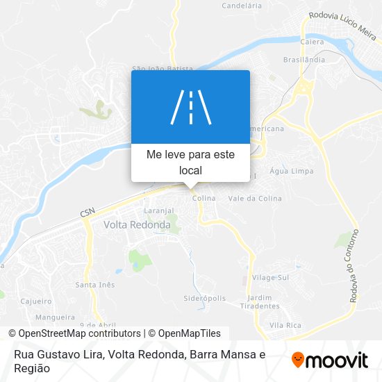 Rua Gustavo Lira mapa
