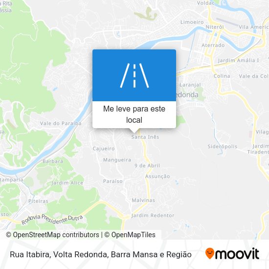 Rua Itabira mapa