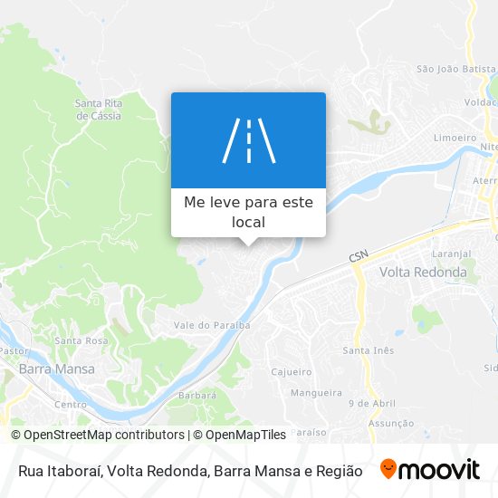 Rua Itaboraí mapa