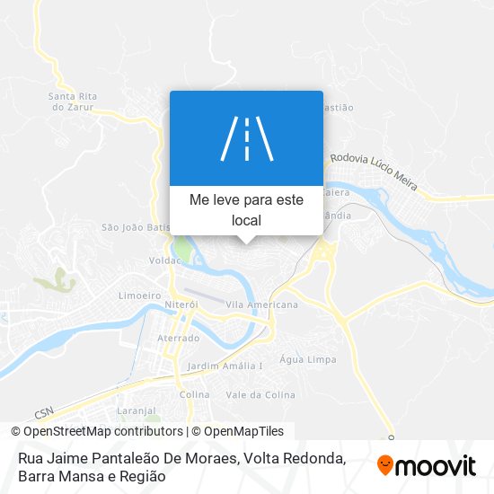 Rua Jaime Pantaleão De Moraes mapa