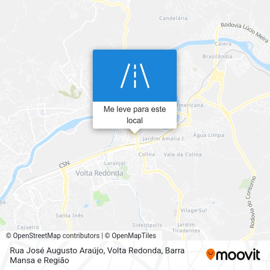 Rua José Augusto Araújo mapa