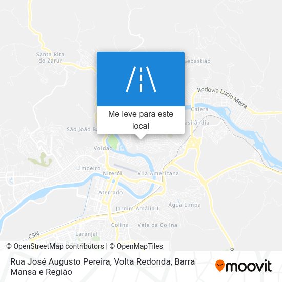 Rua José Augusto Pereira mapa