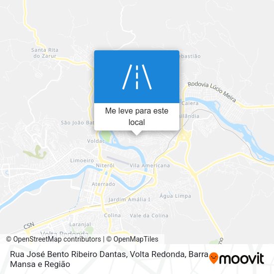 Rua José Bento Ribeiro Dantas mapa