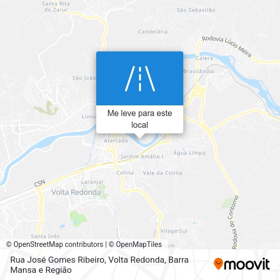 Rua José Gomes Ribeiro mapa