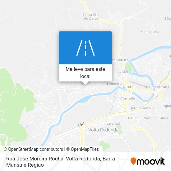 Rua José Moreira Rocha mapa