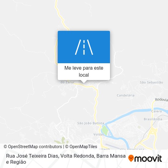 Rua José Teixeira Dias mapa