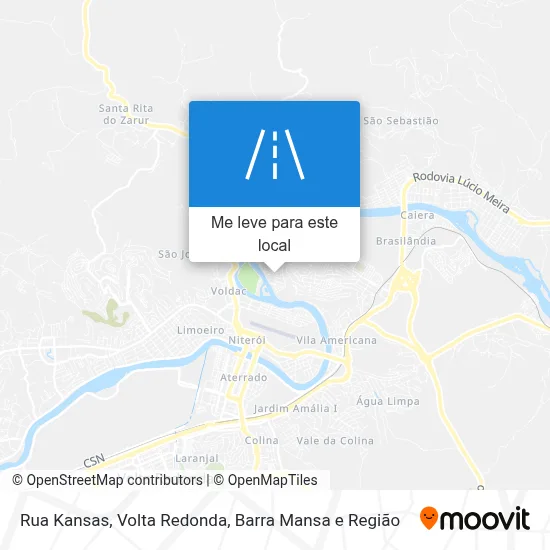 Rua Kansas mapa