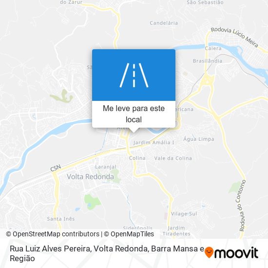 Rua Luiz Alves Pereira mapa