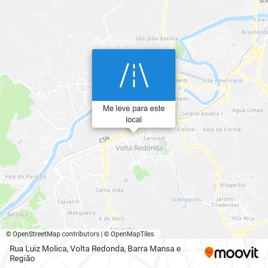 Rua Luiz Molica mapa