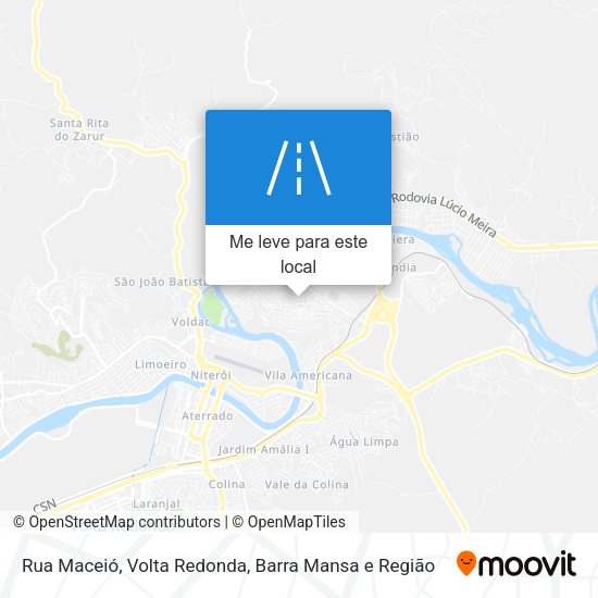 Rua Maceió mapa