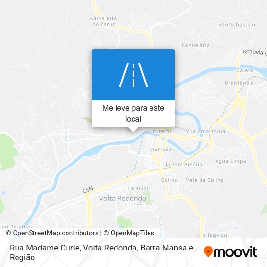 Rua Madame Curie mapa